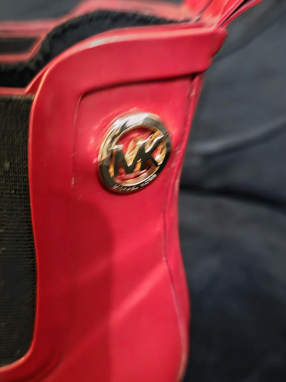 Michael Kors Red Chelsea Rain Boots